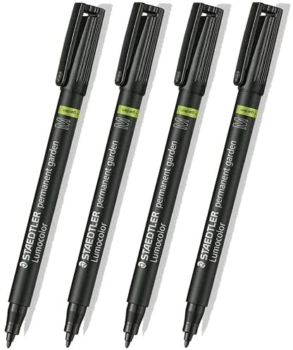 STAEDTLER GARDEN MARKER PEN PERMANENT OUTDOOR MARKER - [Pack of 4]