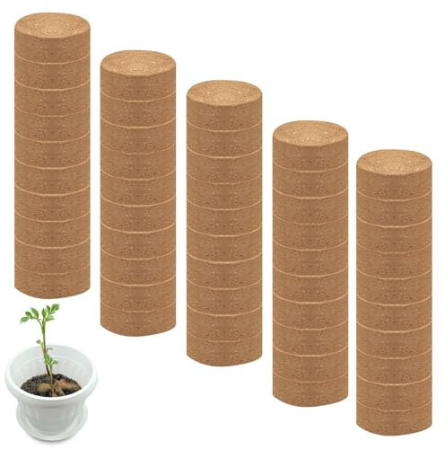 Tierra para macetas para verduras - Mezcla de plantación de drenaje rápido para huertos, suelo orgánico rico para un crecimiento saludable | Paquete de 50 tapones de inicio de nutrientes para proyecto