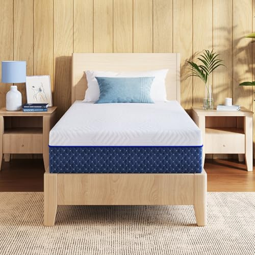 Emerspring 10 Inch Twin XL Size Mattress, Gel Memory Foam Mattress in a Box