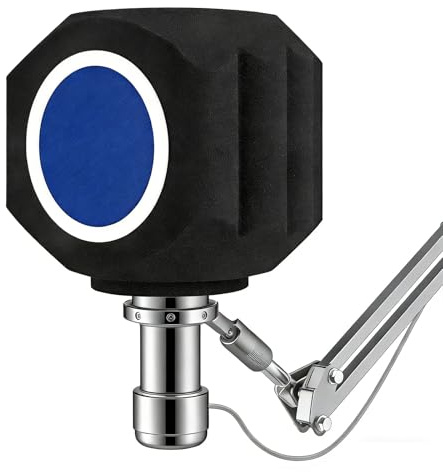 Microphone Isolation Ball Microphone Wind Shield Pop Filter Isolation Ball Acoustic Filter for Record Studios Mic F13 Soundproof and Windproof Cotton