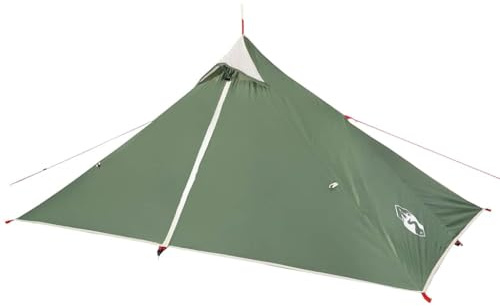 QJBSAVVA Tente Suspendue Tipi 1 Personne Vert, Tente de Camping Légère en Polyester avec Sac de Transport pour Randonnée Plein Air, Abri Suspendu Tipi 255 x 153 x 130 cm