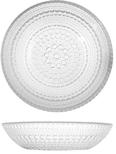 H&H Pack 6 Platos Hondos en Cristal Venus Transparente, 21 Cm