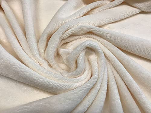 Tela de felpa de BAMBU, color crudo, telas de algodón, telas de viscosa, telas infantiles, 1 METRO X 150 CMS