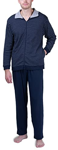 SLOUCHER - Tuta da uomo per la casa e il tempo libero, blu navy, XL