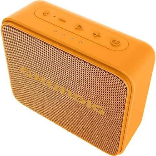 Grundig GBT Jam+ Black Bluetooth Lautsprecher, Soundbox, 3.5 W RMS, Bluetooth 5.0, bis zu 30 m Reichweite, bis zu 30 Std. Akkulaufzeit, Powerbank- & Freisprechfunktion, wasserdicht IPX7, Orange