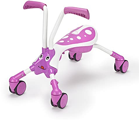 Vikbar barnbärare 4 hjul SCRAMBLEBUG BUBBLEGUM lila och vit