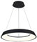 GASIASHOP SRL UNIVERSO LAMPADARIO LED SMD A SOSPENSIONE DESIGN CIRCOLARE 43W COLORE BIANCO/NERO CCT 3 IN 1 TEMPERATURA LUCE SELEZIONABILE (NERO)
