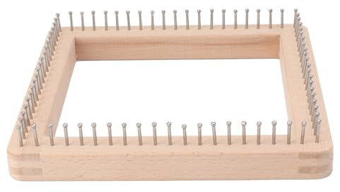 Artigianato Fai da Te Tavola Telaio per Maglieria Quadrato Mini Macchina per Maglieria Telaio per Tessitura Tavola per Progetti All'uncinetto e a Maglia (L)