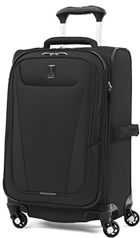 Travelpro Maxlite 5 Softside Expandable Luggage with 4 Spinner Wheels, Lightweight Suitcase, Men and Women, Black, Carry-on 21-Inch