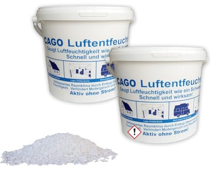 2x Luftentfeuchter Granulat 4,8 kg lose im 5 L Nachfülleimer Doppelpack Nachfüllpack