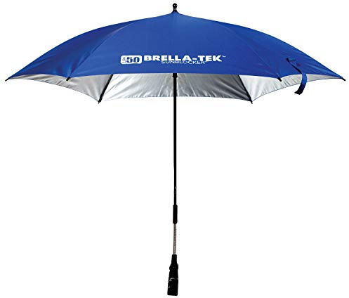 Franklin Sports All Position Umbrella with Universal Clamp SidelineBrella-TekSun Protection UPF 50+