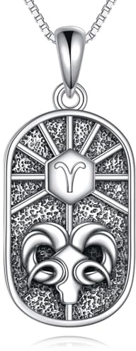 YAFEINI stjärntecken kedja för kvinnor 925 sterlingsilver stjärnbild hänge halsband astrologi horoskop stjärntecken smycken gåva, Sterlingsilver, Ingen ädelsten