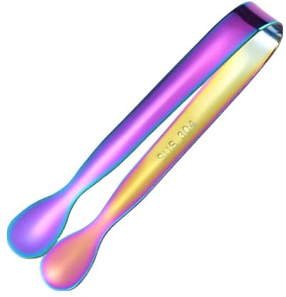 ZONTO Pinze per dolci, pinze da dessert in acciaio inox | Pratiche pinzette, pinze sicure per snack per frutta, zucchero, barbecue