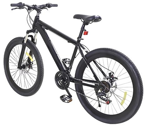 OMGGYER Fahrrad 26 Zoll Mountainbike Herren 21-Gang MTB Fahrräder Hochkohlenstoffstahl Freestyle Bike Höhenverstellbar Mountainbikes mit Doppelscheibenbremsen für Herren/Damen/Jungen/Mädchen