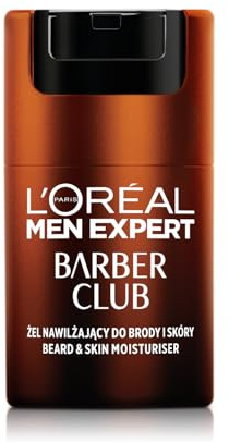 L'Oréal Paris Män Barber Club fuktgel för haka och hud, 50 ml