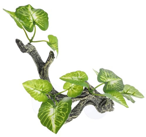 ERINGOGO Künstliche Terrariumpflanze Aus Kunstharz Pflanzenmodell Für Reptilien Dekoration Für Terrarium Künstliche Pflanze Pflanzendekoration Für Reptilien