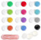 LIQWEI Lot de 12 étuis pour lentilles de contact, lentilles de contact colorées, étui de contact pour les yeux, mini vis pour voyage, usage quotidien