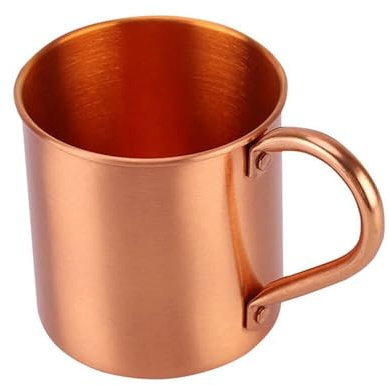 Pure Copper Cup for Drinking Water, Handcrafted Hammered Copper Mug with Handle for Hot & Cold Beverages, Insulated Tumbler for Tea, Coffee, Whisky, Home & Bar Use​