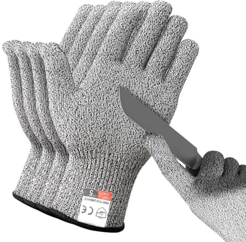 2 Paar schnittfeste Handschuhe Größe XS für Kinder, sicher für Handarbeiten, schnitzhandschuhe für kinder, schnittschutzhandschuhe kinder