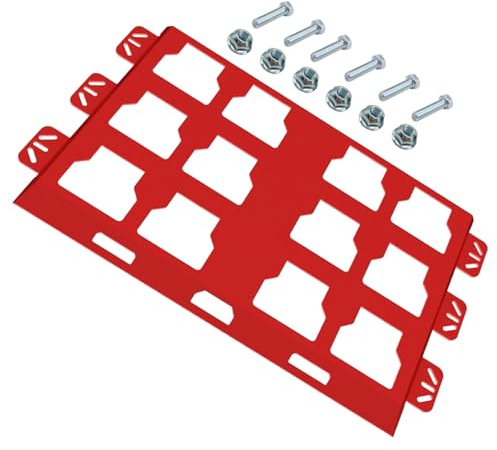 Piastra di montaggio per imballaggi 45,4 kg in metallo con rivestimento a polvere per sistemi di stoccaggio e organizzazione degli attrezzi imballaggi completi montaggio per camion