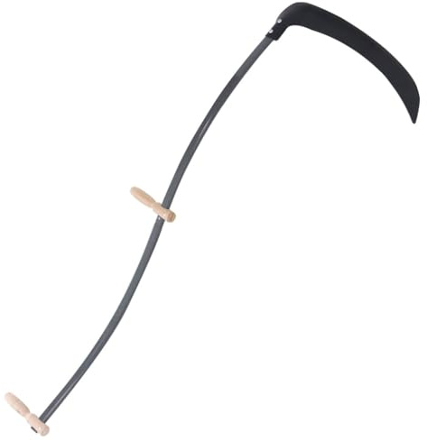 Mokuyary Scythe with Whetstone, 145 cm, Professional Scythe, Hand Scythe, for Grass, Agriculture and Gard