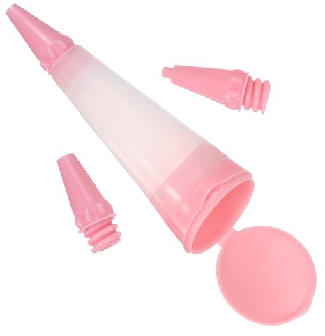 RUNROTOO Penna per Decorare Torte in Silicone con Punta di Precisione e Ugello Sostituibile, Strumento Portatile per Crema e Marmellata in Feste Familiari e Competizioni Professionali