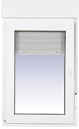 Ventanastock PVC 700x1155 Practicable Oscilobatiente Izquierda con Persiana 1 hoja