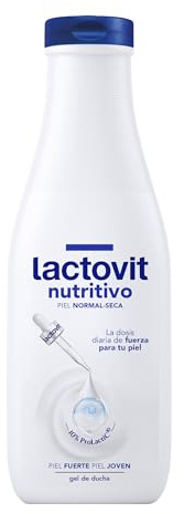Lactovit - Gel de Ducha Hidratante y Nutritivo para Piel Seca con ProLactic10, Textura Cremosa Suave y Uso Diario para Toda la Familia – 550 ml