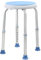 VA-Cerulean Duschhocker, Duschstuhl für Senioren höhenverstellbar 37-53 cm, Toilettensitzerhöhung Anti-Rutsch-Füße Badewannensitz 360° drehbar, Typ 1