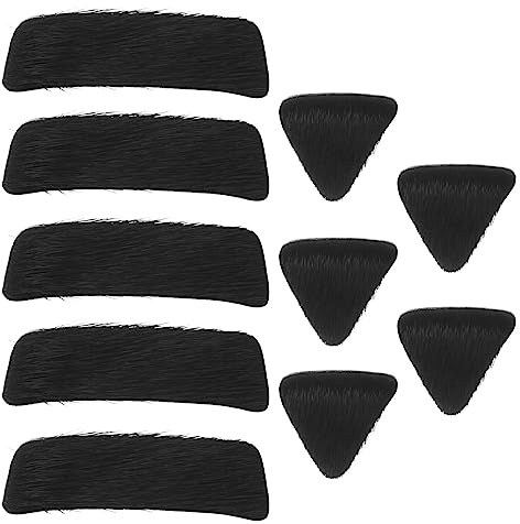 OTOTEC 5 juegos de almohadillas de piel para flechas, autoadhesivas, accesorios, tiro, caza, artículos deportivos, color negro, 1,5 x 4,8 cm