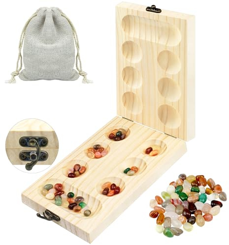 Juego de Mesa Mancala - Juego de Estrategia -Familias Juegos de Mesa