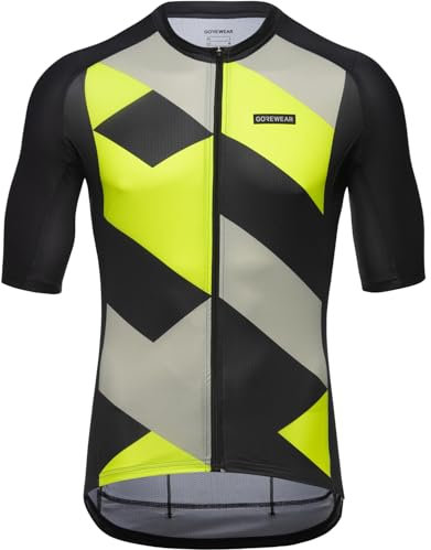 GORE WEAR Herren Spirit Signal Trikot, Black/Neon Yellow, L EU