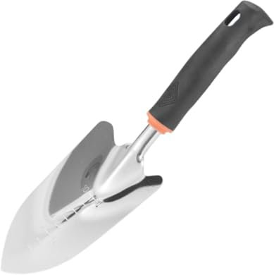 Gralara Truelle de Jardinage, bêche de Jardin, poignée Non Glissante en Acier Inoxydable Cultivation d'approvisionnement pour la pelouse de la pelouse, 9cmx32cm