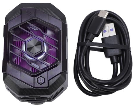 Locadence Cell Phone Cooler, Icing Type Semiconductor Large Area Cooling Radiator, 3 Gears 6000Rpm Cooling Fan for 68~89mm Width Phone Tablet Graphics Card