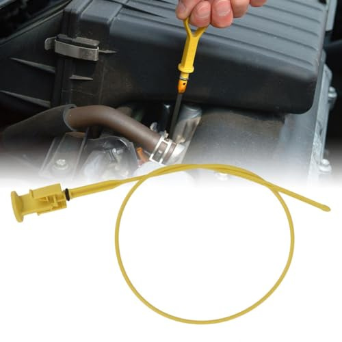 Lawnoval Asta di livello dell'olio motore in plastica gialla di ricambio compatibile con Nissan Primastar Interstar Opel Vivaro Movano Renault Master Trafic II 2001-2010