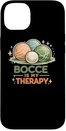 Custodia per iPhone 14 Plus Squadra italiana di giocatori di bocce Bocce is my Therapy