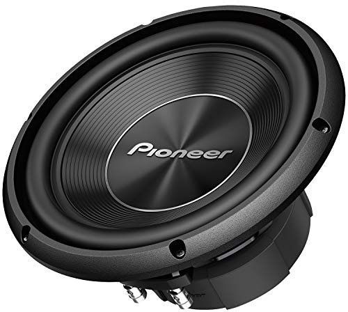 Pioneer TS-A250D4 Subwoofer mit Doppelschwingspule für den Gehäuseeinbau (1.300 W), 25 cm/10, IMPP Membran für kraftvollen Klang, kontinuierliche Ausgangsleistung 400 W, schwarz