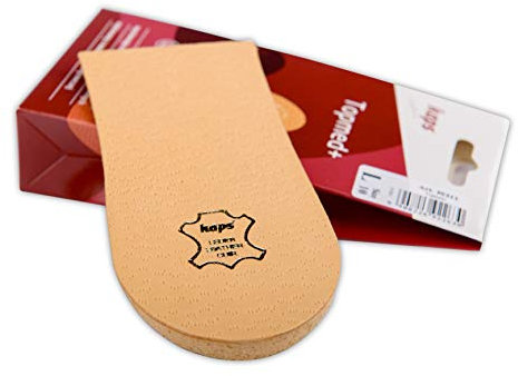 1 x Heel Raise, Heel Lift Elevator, Heel Pad, Orthotic Wedge, Many Widths and Heights, Leather Cover, Kaps Topmed Plus, Supplied to NHS, 1 Piece (Height 20 mm / 0.8 inch - Size M)