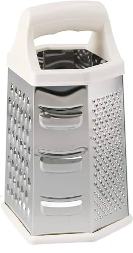 Rallador 6 Caras Acero Inoxidable Para Cortar Trituradoras Verduras y Frutas Para la Cocina/Rallador De Color Blanco/Rallador Universal Fácil de Usar.