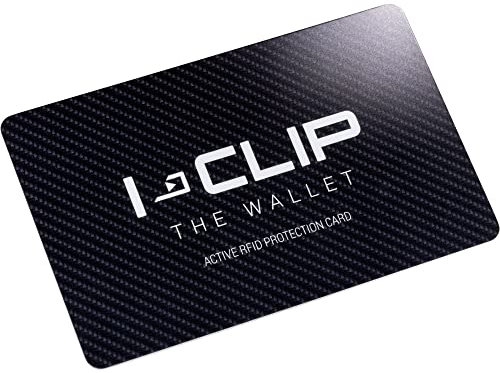 I-CLIP RFID Blocker Karte, Kreditkartenformat Carbon-Optik