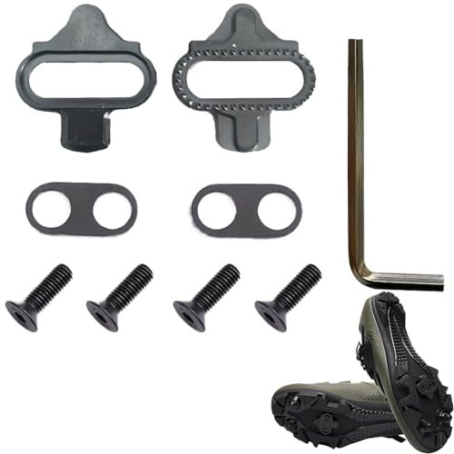 10 PCS Bike Cleats,Bike Fahrrad Schuhplattenset,Fahrrad Schuhplattenset,Klickpedale SPD Cleat Kompatibel mit SPD SM-SH5,Bike Pedal Cleats für Indoor Cycling,Mountain Cycling und Outdoor Road Cycling