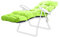 Gardenista Coussin pour Longue de Jardin 200x60x7cm | Coussin de Transat Résistant à l'eau pour Extérieur | Coussin Hypoallergénique pour Inclinable | Matelas Épais pour Bain de Soleil (Citron Vert)