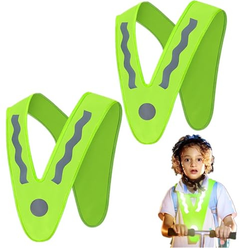 HWJFDC Chaleco Reflectante Chaleco de Seguridad Chaleco Reflectante de Alta Visibilidad Chaleco de Seguridad Personal Chaleco de Alta Visibilidad for niños Chaleco for niños