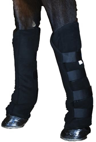 Travel Boots for Horse and Pony | Cosy Polar Fleece | Padded, Adjustable, Comfortable | Premium Quality by Snuggy Hoods |