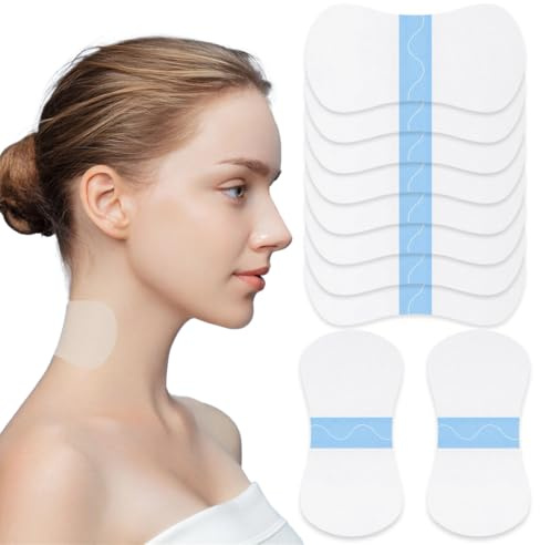 KIRZAX 10 Pièces Masque Pour le Cou,Patch Anti Rides Cou,pour Double Menton et Cou, Hydrate et Raffermit le Cou, Élimine le Double Menton