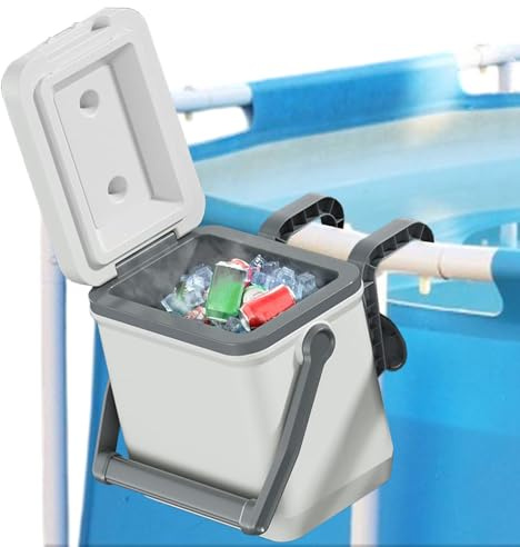 Enfriador para Piscina - Portátil con Asa para Bordillo De Piscina - Caja Fría Impermeable Accesorios SPA Compañero Viajes Natación Playa Camping Diversión Jardín Exterior