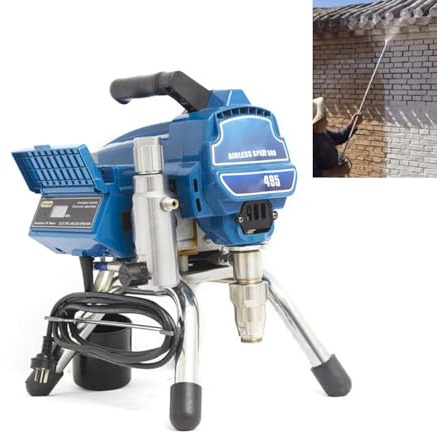 Pulverizador de pintura sin aire, 1500 W de alta presión, 20 MPa, caudal de 2,2 l/min, ideal para pintura de látex, aceite, manchas y lavado de coches, bomba de acero inoxidable, motor de cobre