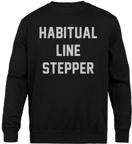 Vanlig Line Stepper Svart Crewneck Unisex-Tröja Black Crewneck Unisex Jumper