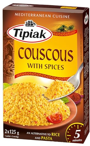 Tipiak Graine de Couscous Parfumé aux Épices du Monde 500 g