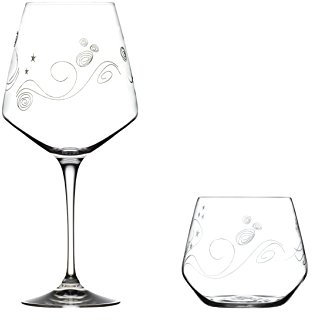 RCR CRYSTAL SET BICCHIERE + CALICE WISHES EDIZIONE SUMMER